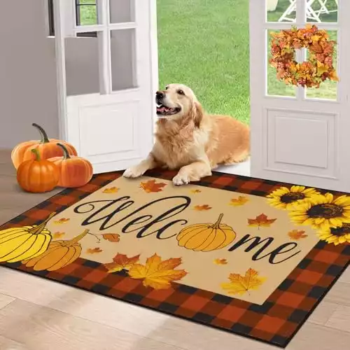 Harvest-Themed Doormat